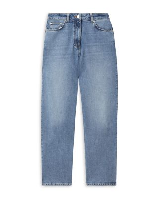 Selin Mid Rise Straight Leg Jeans in Light Blue