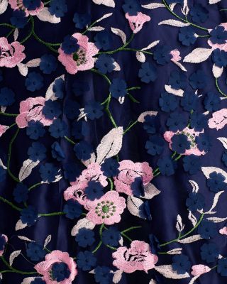 ◆Eliza J スリークォータースリーブイリュージョンヨークドレス Eliza J Three Quarter Sleeve Illusion Yoke Dress