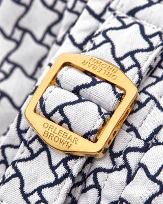 Bulldog Jacquard High Low Geo Swim Trunks 