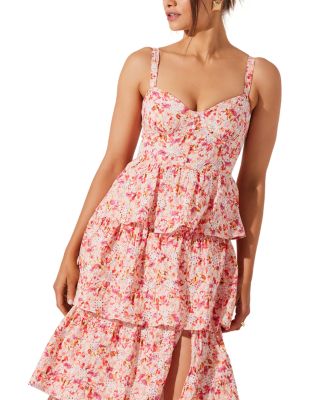 Midsummer Tiered Floral Print Dress