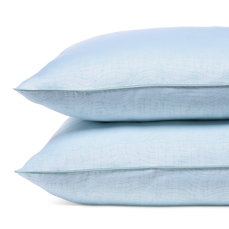 Amalia Home Collection Matiz Jacquard Sham, Standard, Set Of 2 In Turquoise/aqua