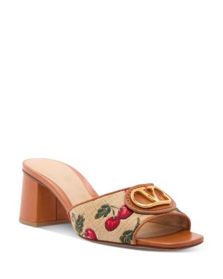 Valentino Garavani - Women's VLogo Signature Cherryfic Slide Sandals