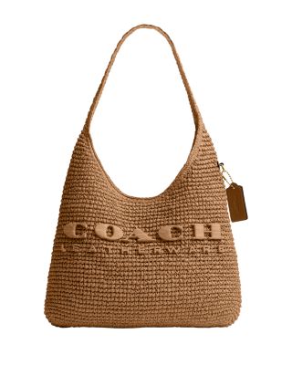 COACH - Brooklyn 28 Small Straw Shoulder Bag
