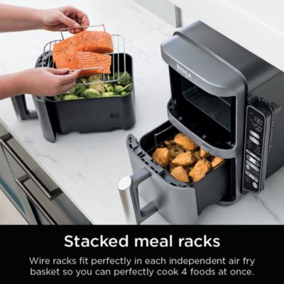 DoubleStack 2 Basket 10 Qt Air Fryer With Smart Thermometer
