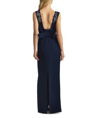 Satin Back Crepe Dress