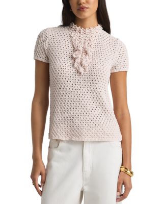 St. John - Re Edition Ruffled Boucle Blouse