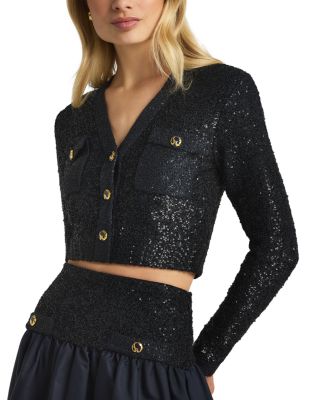 Metallic Knit Maxi Skirt