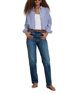 Jo Cropped Striped Shirt 