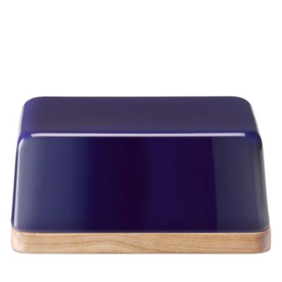 Collective Porcelain and Ash Wood Butter Dish