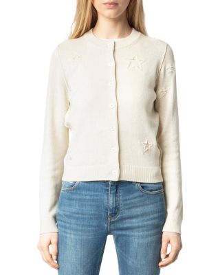 Zadig & Voltaire - Alpha Seco Stars Silk & Cashmere Cardigan