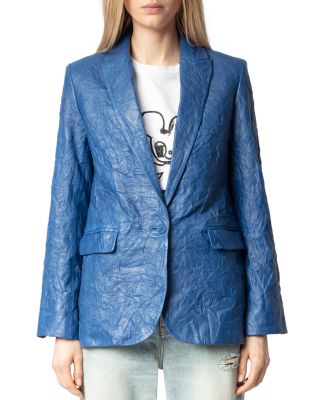 Zadig & Voltaire - Leather Crinkle Jacket