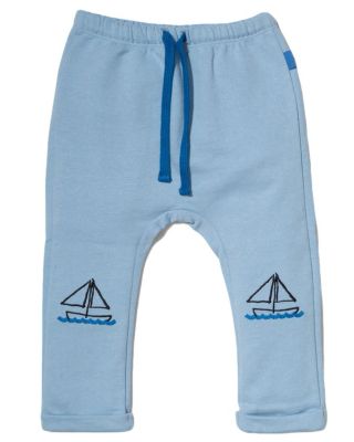 Mon Coeur - Boys' Recycled Cotton Sailboat Joggers - Baby