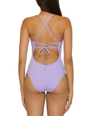 Fiesta Plunge One Piece Swimsuit