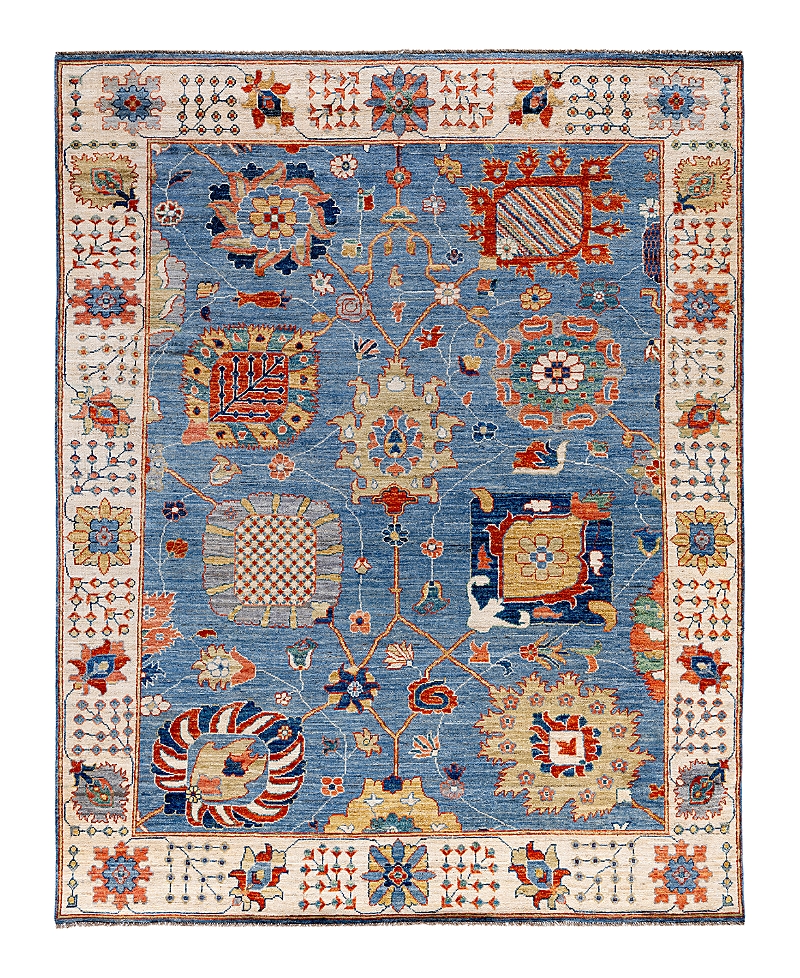 Bloomingdale's Colorful Oushak M1945 Area Rug, 8' X 10' In Light/blue