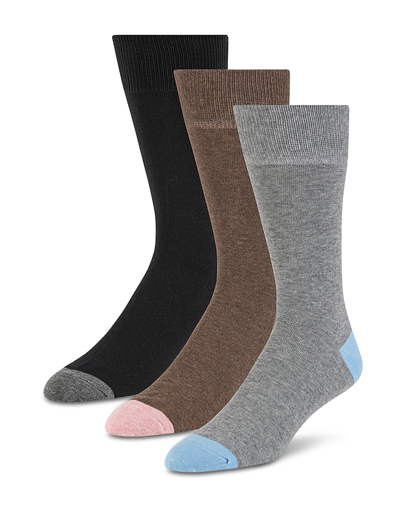 Ted Baker Crew Socks, Pack Of 3 In Medium Grey
