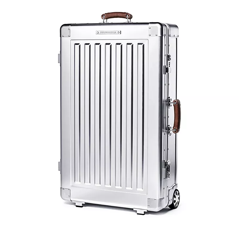Sterling Pacific 2 Wheel Aluminum Xl Checked Suitcase, 80L