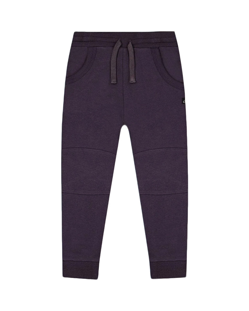 Deux Par Deux Boys' Jogger Sweatpants - Baby In Dark Gray