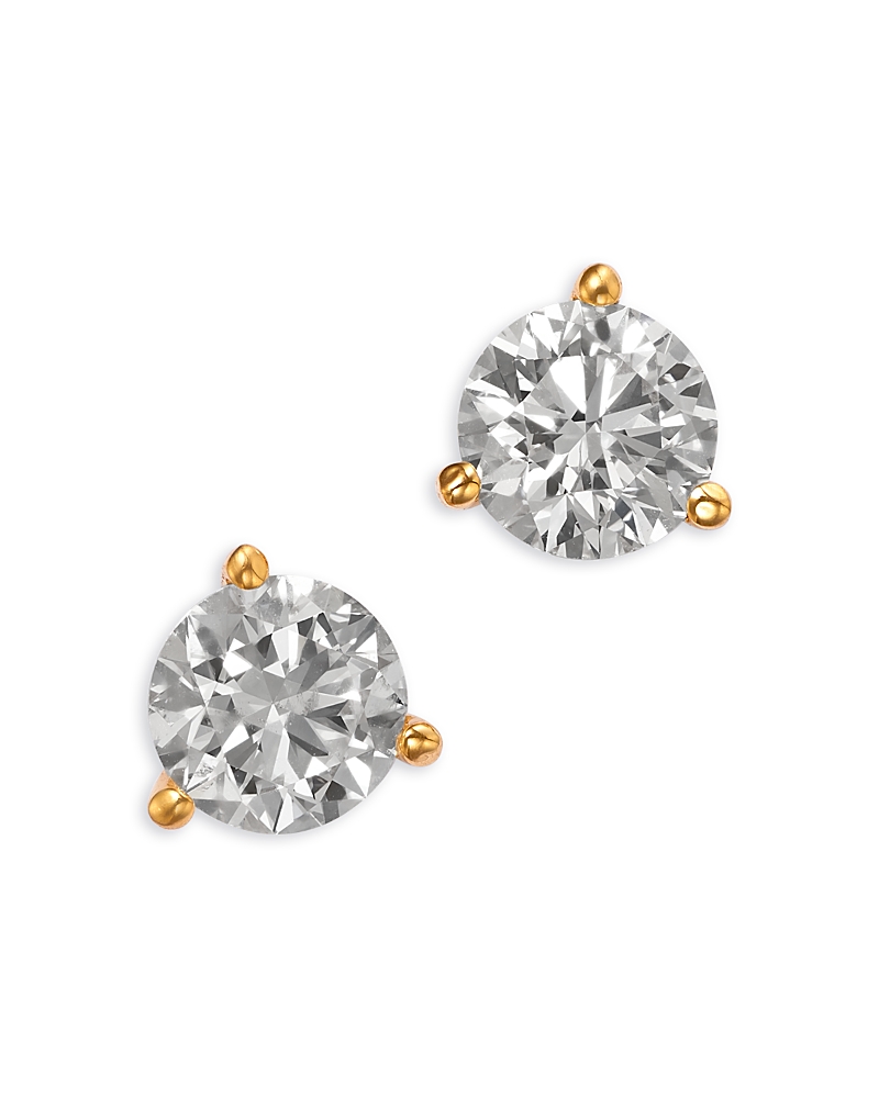 Bloomingdale's Fine Collection Certified Diamond Martini Set Stud Earrings In 14k Yellow Gold, 2.0 Ct. T. W. In Gold