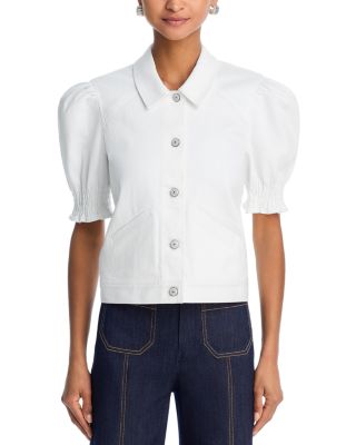 Roselyn Puff Sleeve Denim Jacket