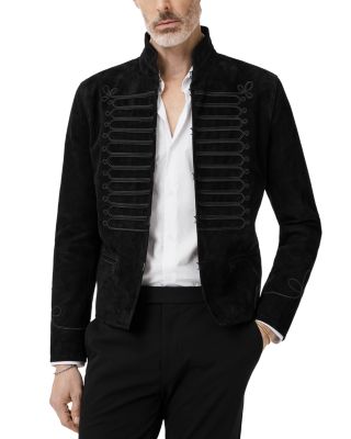 Slim Fit Band Jacket with Trim Tapes