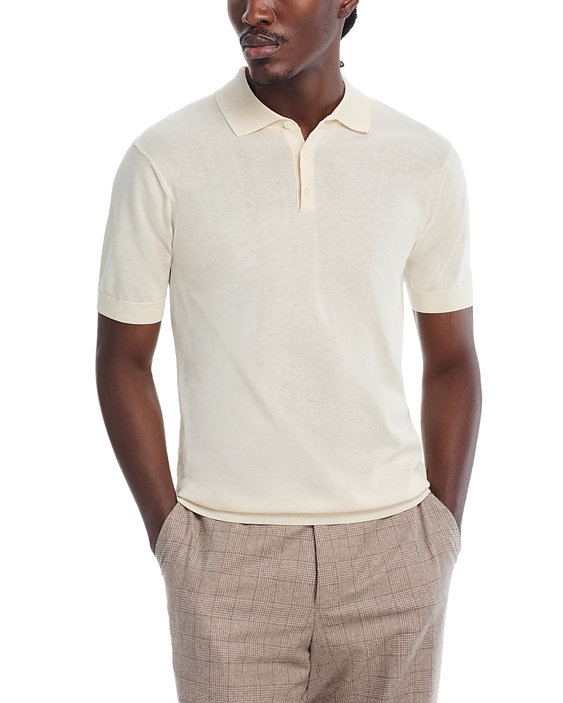 Jack Victor Cotton & Silk Knit Polo Shirt