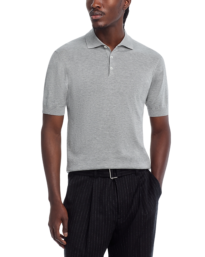 Jack Victor Cotton & Silk Knit Polo Shirt