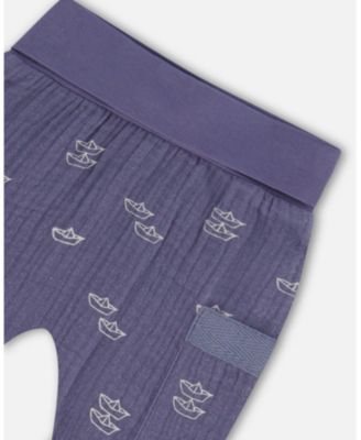 Boys' Organic Cotton Top and Muslin Pant Set - Baby