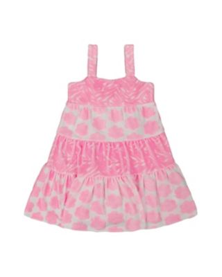 Deux par Deux - Girls' Printed Terry Beach Dress - Little Kid