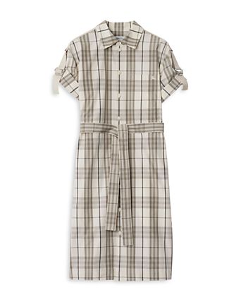 Check Cotton Shirt Dress