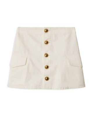 Buttoned Mini Skirt