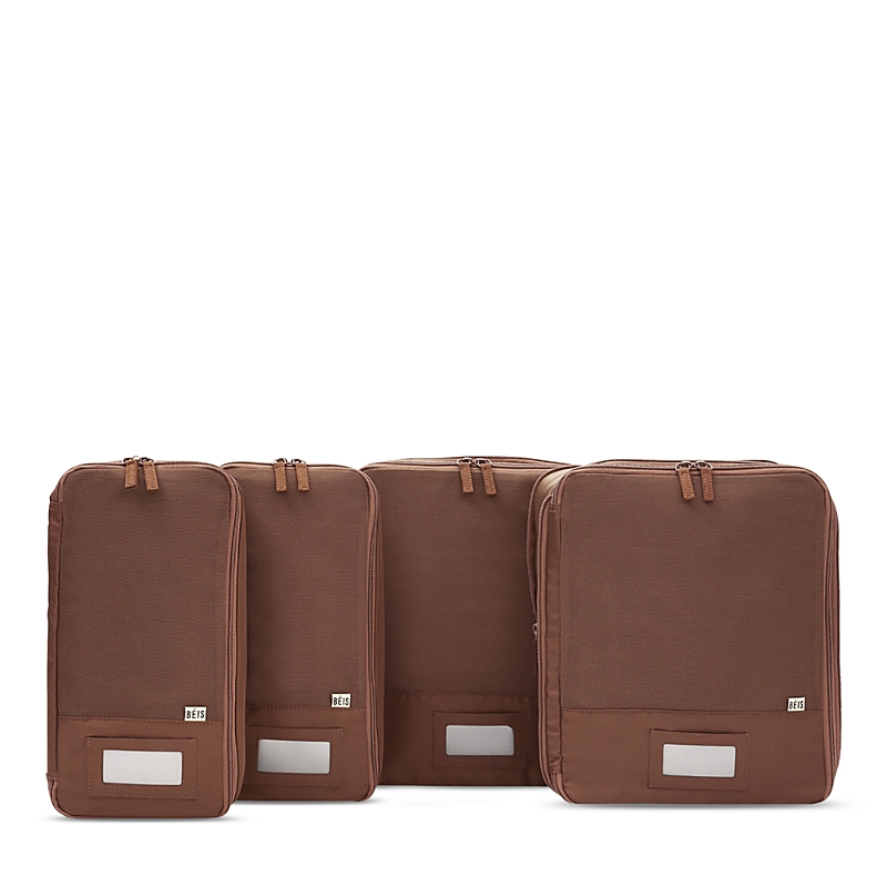 Beis The Compression Packing Cubes, Set Of 4 In Maple In Brown