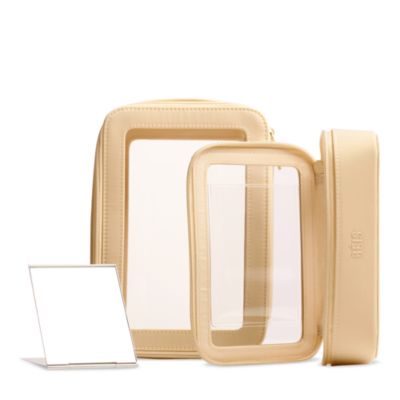 The in Flight Cosmetic Case in Beige