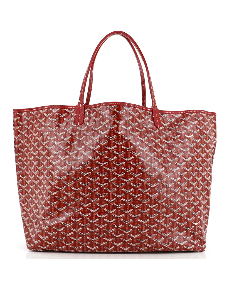 Pre-owned Pre-owned Goyard Goyard Gm Saint Louis Tote Coated Canvas In Red