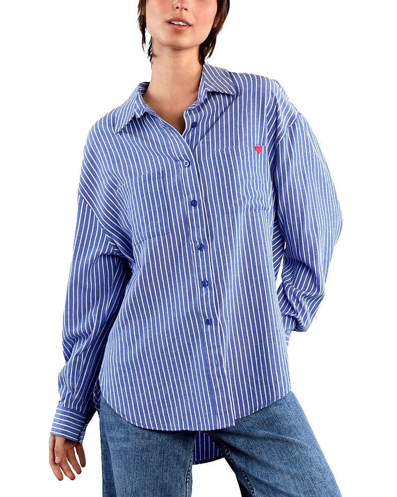 Billy T Maybe Tomorrow Stripe Shirt In Nice Blue Stripes