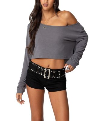 Cropped Off Shoulder Top