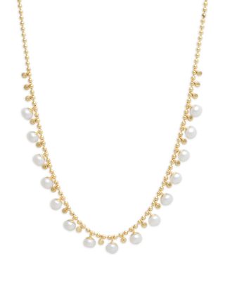 Shashi - Jemima Cultured Freshwater Pearl Necklace, 15"-17"