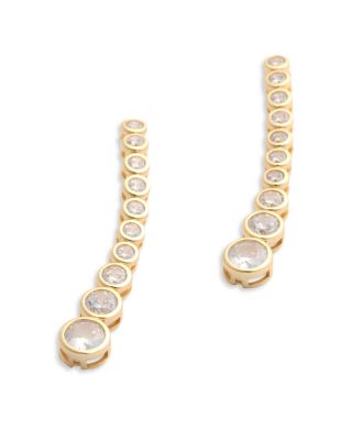 Bezel Drop Earrings
