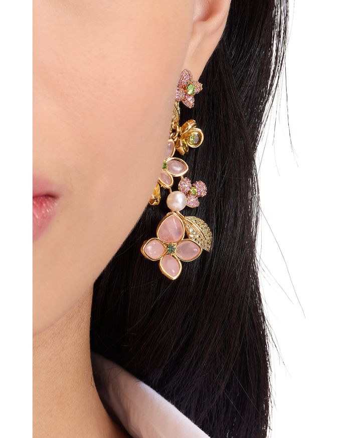 Pastel Petals Linear Earrings