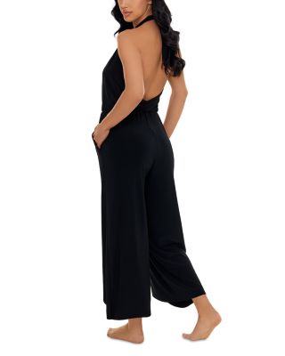 Halter Jumpsuit Swim Cover-Up  