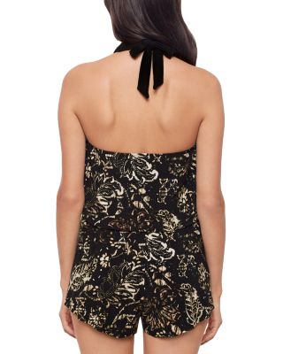 Balinese Piper One Piece Romper Swimsuit