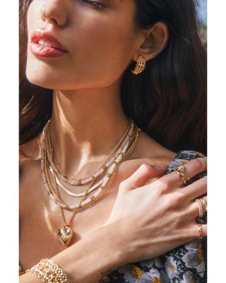 Krista Lace Huggie Hoop Earrings 