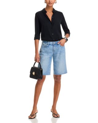 Elise Low Rise Denim Bermuda Shorts