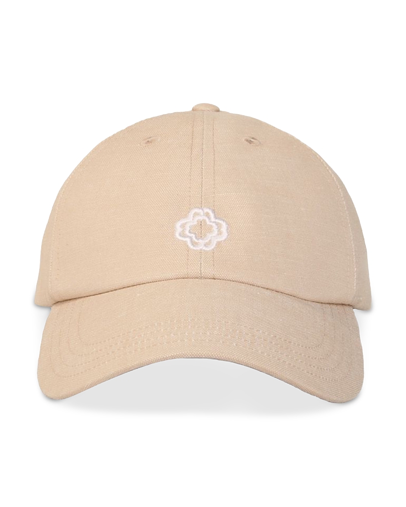 Maje Linen Cap In Ecru