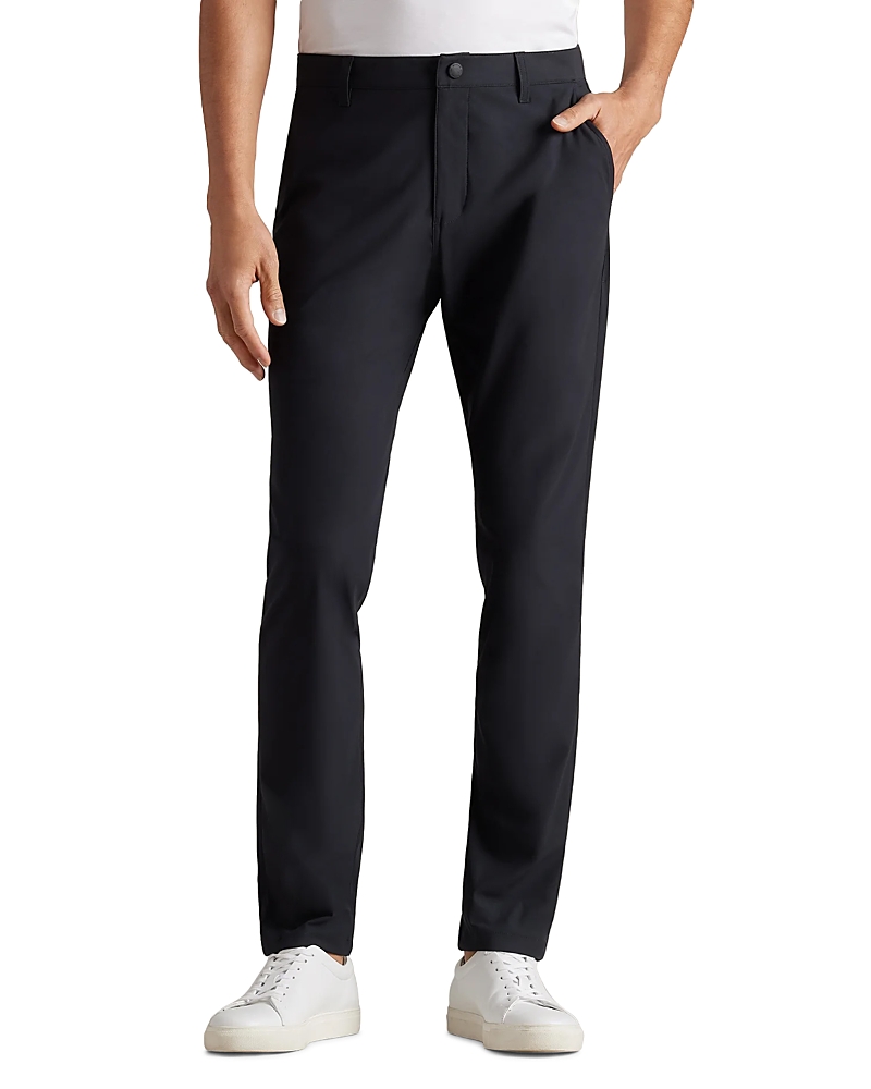 Rhone Gotham Slim Fit Water Repellent Pants In Black