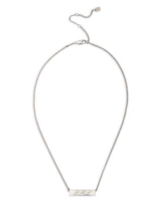 Ralph Lauren - Logo Script Statement Necklace in Sterling Silver, 16"-19"