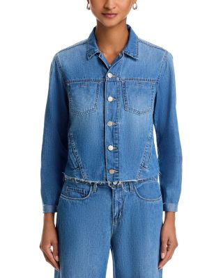 L'AGENCE - Janelle Button Front Denim Jacket