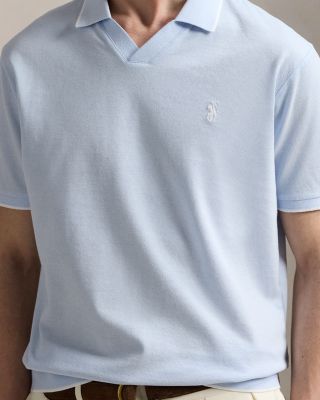Jacquard Mesh Polo Shirt