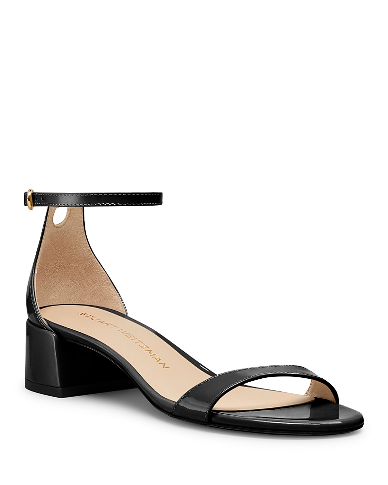 Stuart Weitzman Nudistcurve 35 Block Sandal In Black