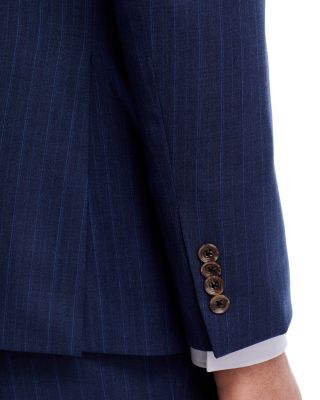 Loro Piana Wool Fabric Tonal Stripe Regular Fit Suit