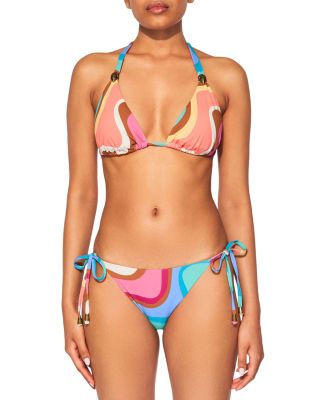 KURT GEIGER LONDON - Kensington Triangle Bikini Top & String Bikini Bottoms